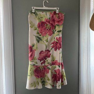 Ann Taylor long floral skirt